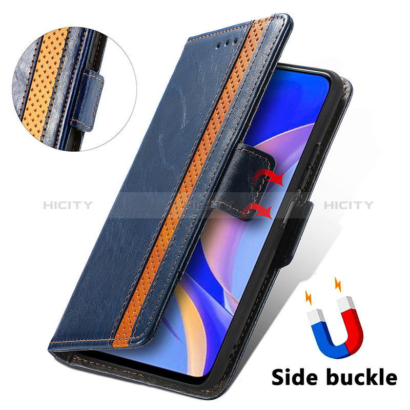 Funda de Cuero Cartera con Soporte Carcasa S10D para Huawei Enjoy 50 Pro