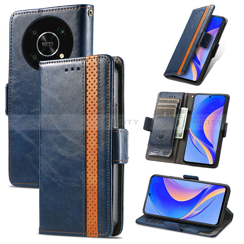 Funda de Cuero Cartera con Soporte Carcasa S10D para Huawei Enjoy 50 Pro