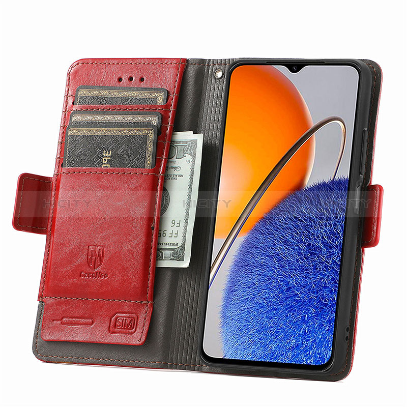 Funda de Cuero Cartera con Soporte Carcasa S10D para Huawei Enjoy 50z