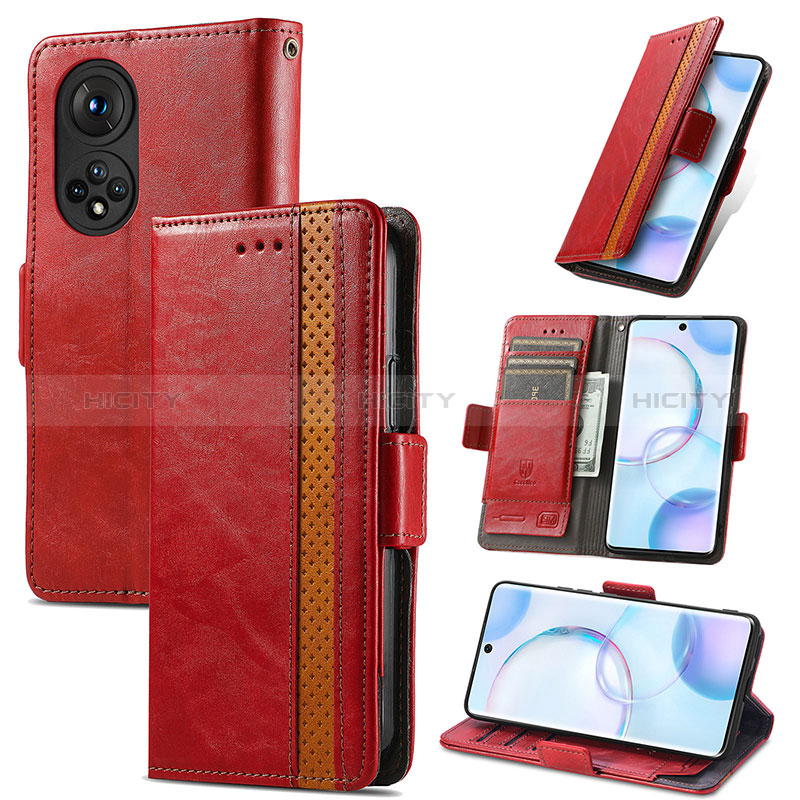 Funda de Cuero Cartera con Soporte Carcasa S10D para Huawei Honor 50 5G