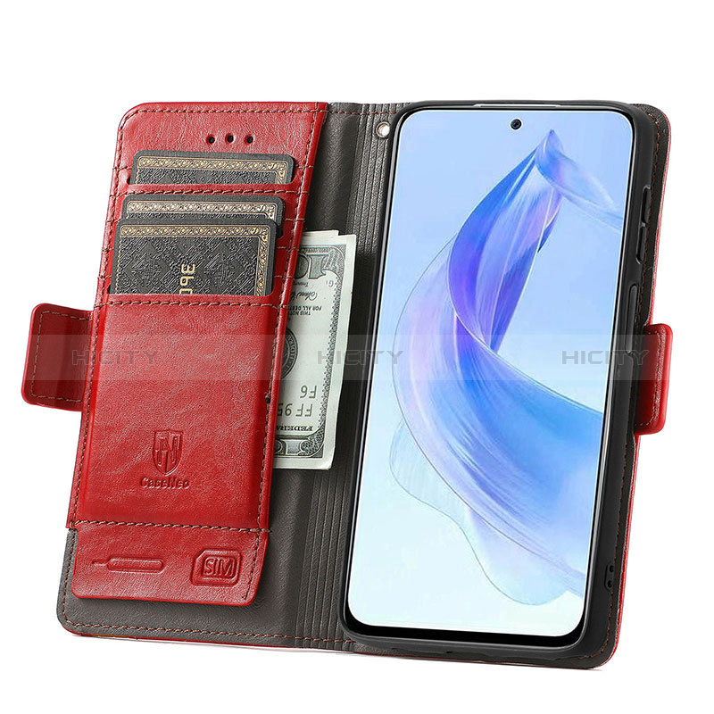 Funda de Cuero Cartera con Soporte Carcasa S10D para Huawei Honor 90 Lite 5G