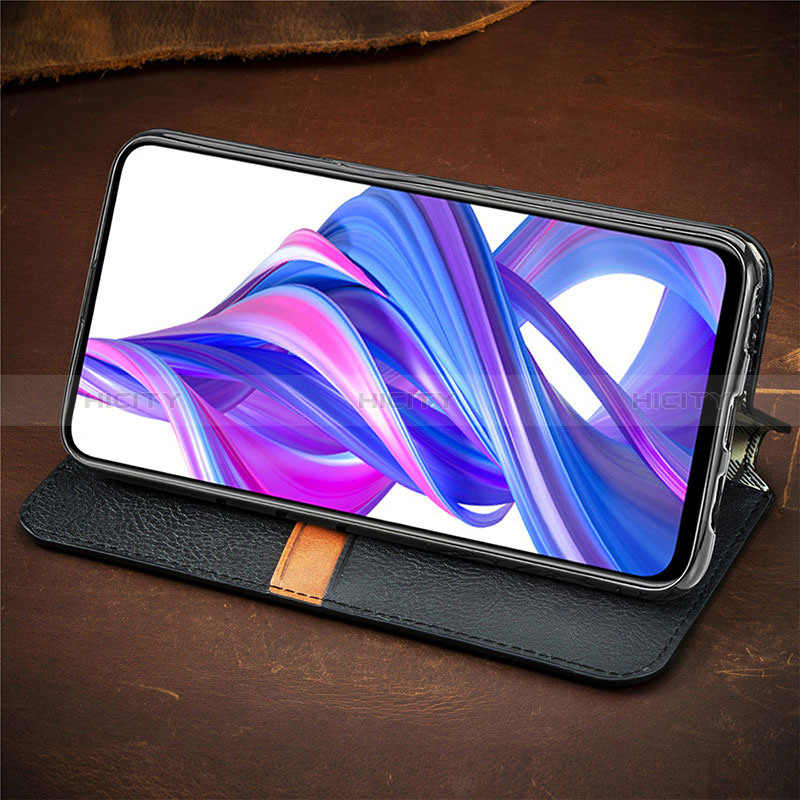 Funda de Cuero Cartera con Soporte Carcasa S10D para Huawei Honor 9X