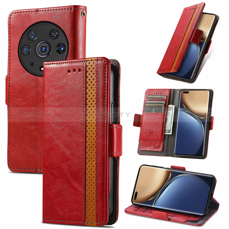 Funda de Cuero Cartera con Soporte Carcasa S10D para Huawei Honor Magic3 Pro 5G