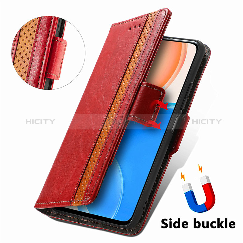 Funda de Cuero Cartera con Soporte Carcasa S10D para Huawei Honor X8 4G