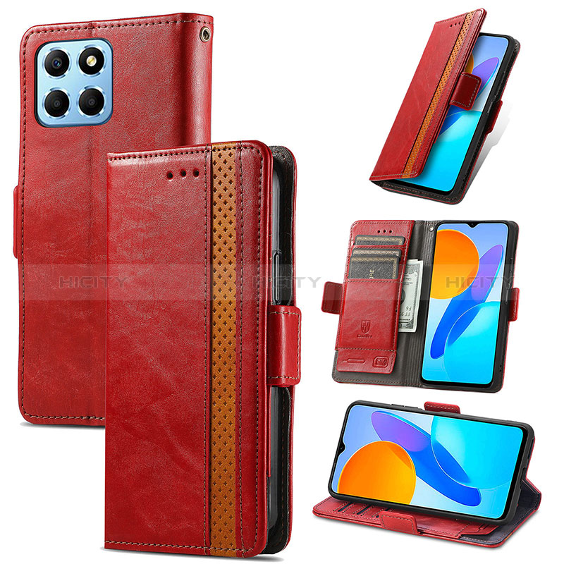 Funda de Cuero Cartera con Soporte Carcasa S10D para Huawei Honor X8 5G