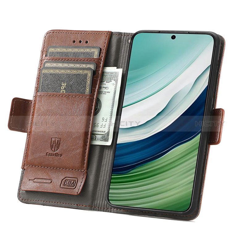 Funda de Cuero Cartera con Soporte Carcasa S10D para Huawei Mate 60