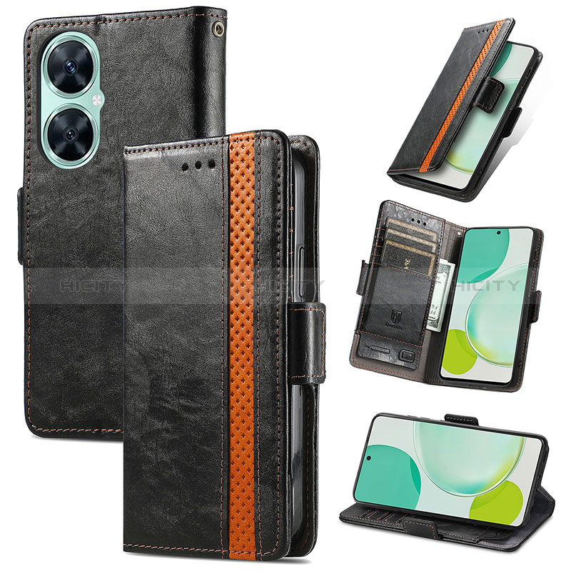 Funda de Cuero Cartera con Soporte Carcasa S10D para Huawei Nova 11i