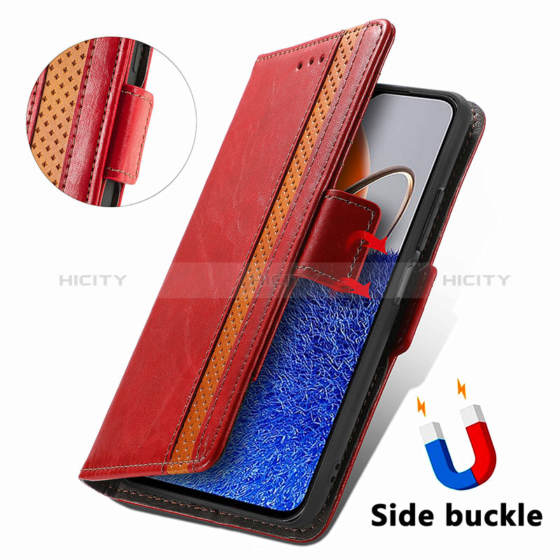 Funda de Cuero Cartera con Soporte Carcasa S10D para Huawei Nova Y61