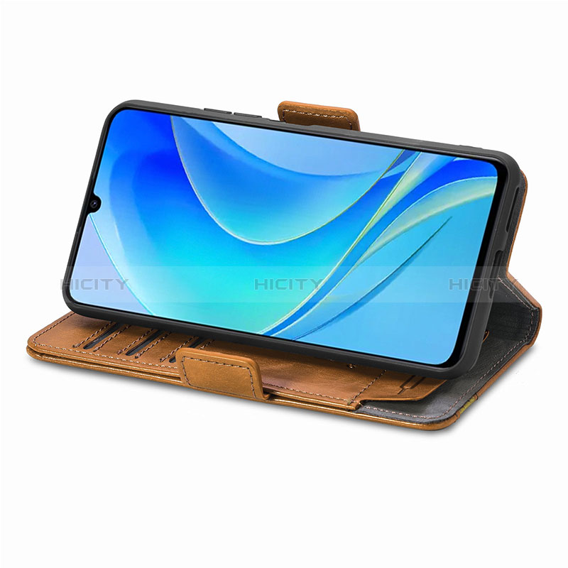 Funda de Cuero Cartera con Soporte Carcasa S10D para Huawei Nova Y70 Plus