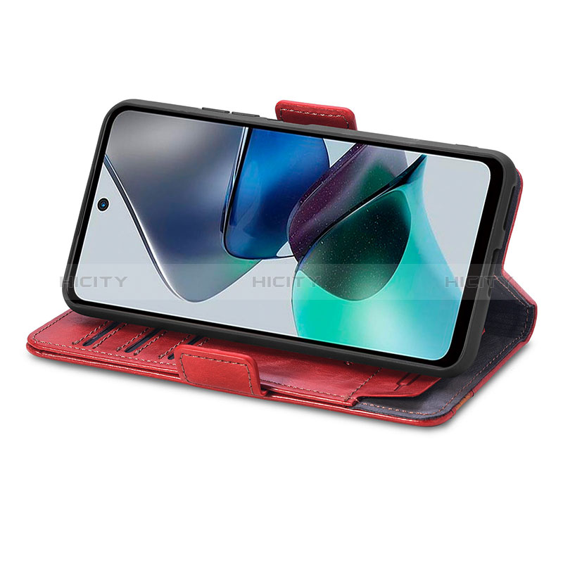 Funda de Cuero Cartera con Soporte Carcasa S10D para Motorola Moto G13