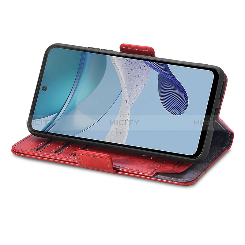 Funda de Cuero Cartera con Soporte Carcasa S10D para Motorola Moto G53j 5G