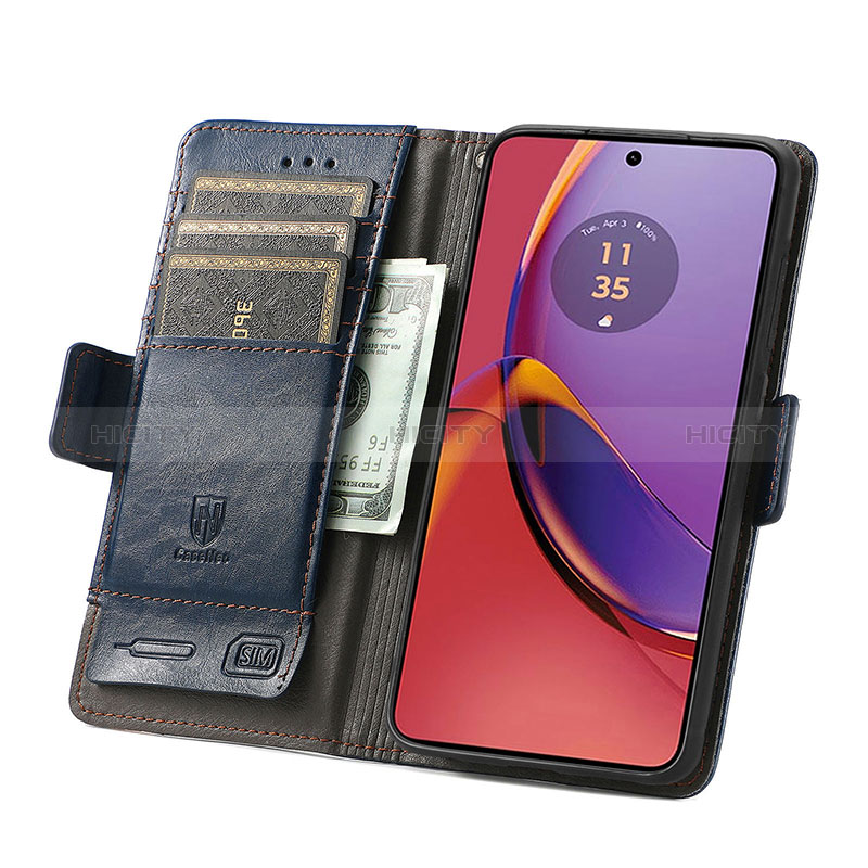 Funda de Cuero Cartera con Soporte Carcasa S10D para Motorola Moto G84 5G