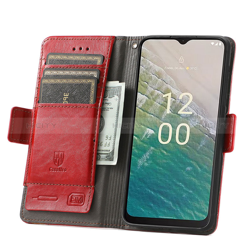 Funda de Cuero Cartera con Soporte Carcasa S10D para Nokia C210