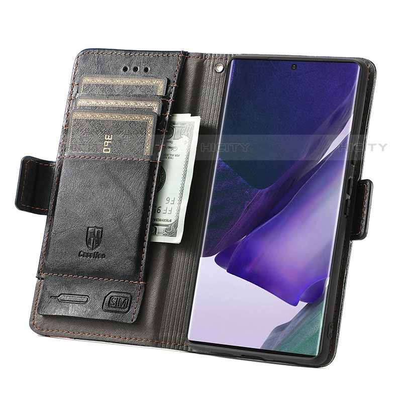 Funda de Cuero Cartera con Soporte Carcasa S10D para Samsung Galaxy S22 Ultra 5G