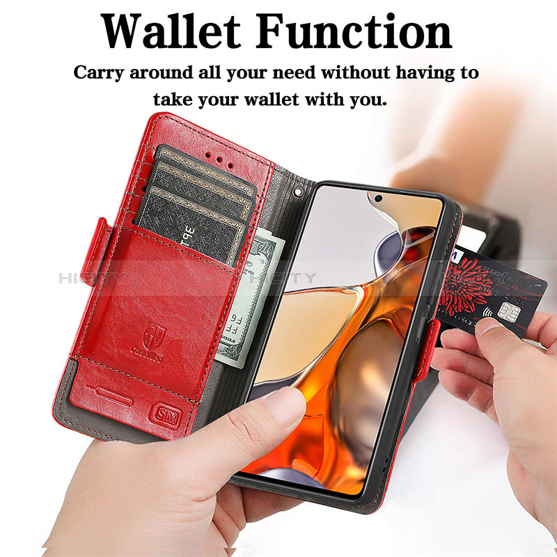 Funda de Cuero Cartera con Soporte Carcasa S10D para Xiaomi Mi 11T 5G