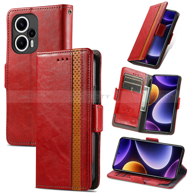 Funda de Cuero Cartera con Soporte Carcasa S10D para Xiaomi Poco F5 5G