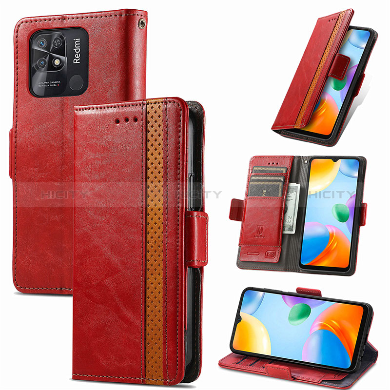 Funda de Cuero Cartera con Soporte Carcasa S10D para Xiaomi Redmi 10C 4G