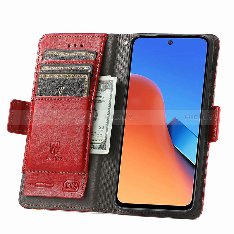 Funda de Cuero Cartera con Soporte Carcasa S10D para Xiaomi Redmi 12 4G