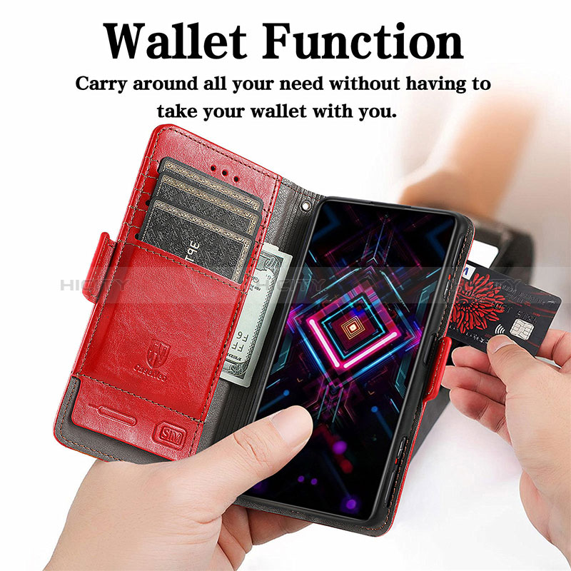 Funda de Cuero Cartera con Soporte Carcasa S10D para Xiaomi Redmi K40 Gaming 5G