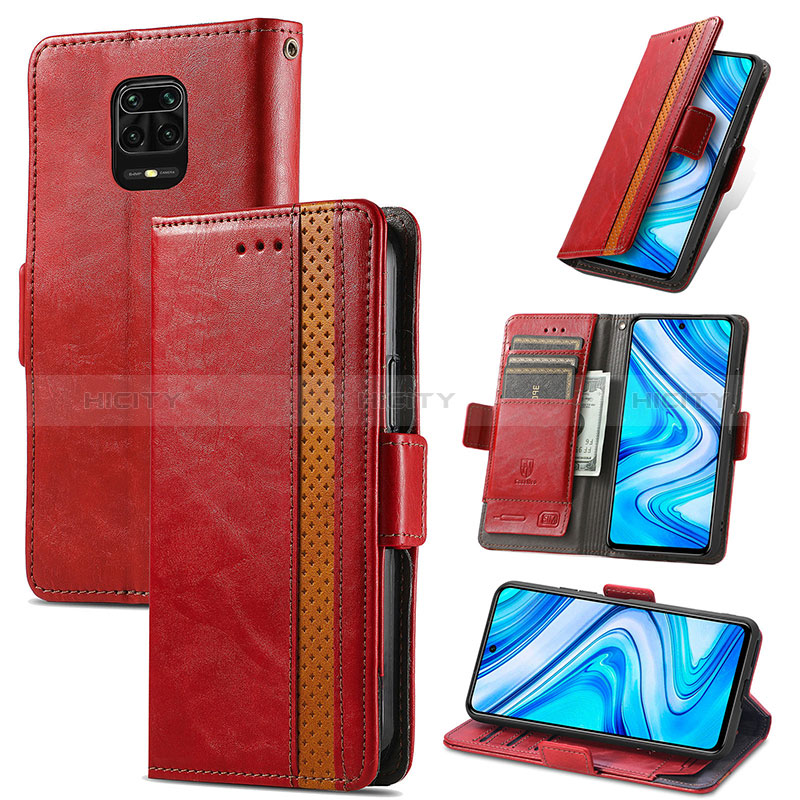 Funda de Cuero Cartera con Soporte Carcasa S10D para Xiaomi Redmi Note 9 Pro Max