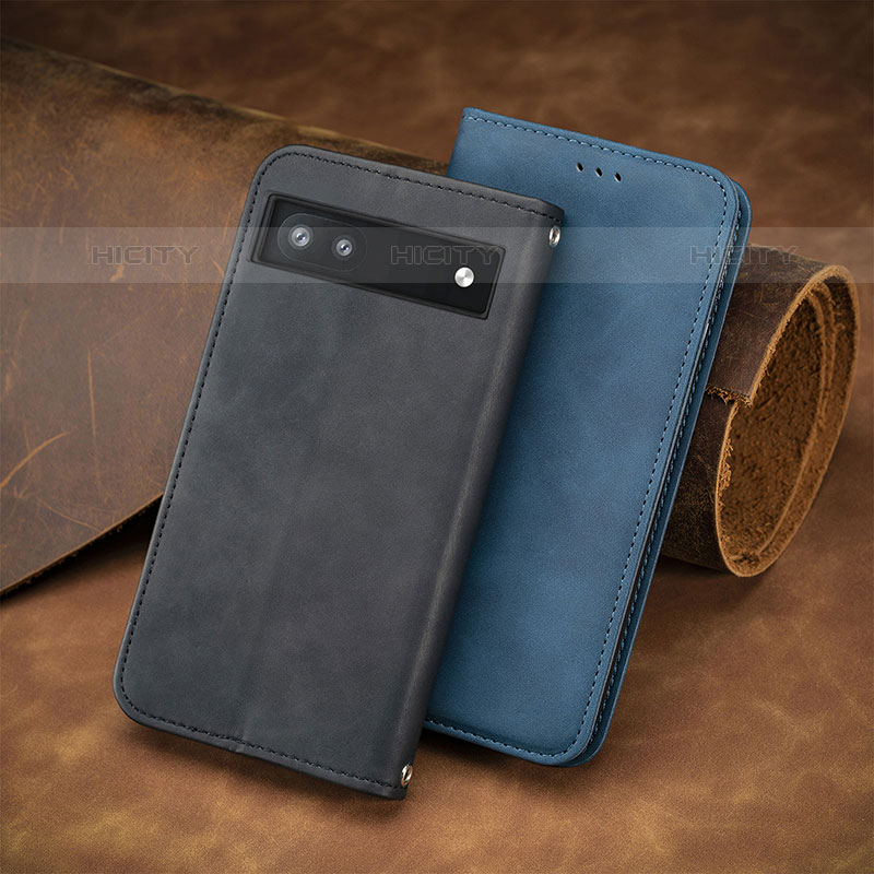 Funda de Cuero Cartera con Soporte Carcasa S12D para Google Pixel 6a 5G