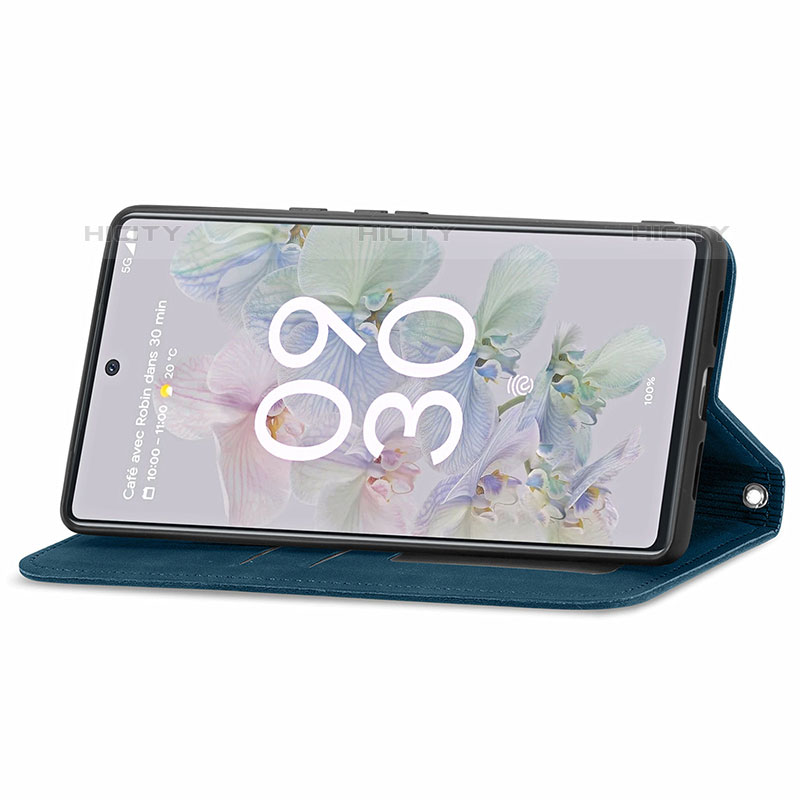 Funda de Cuero Cartera con Soporte Carcasa S12D para Google Pixel 6a 5G