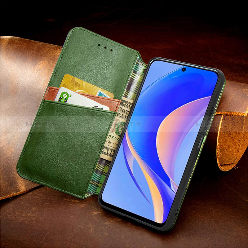 Funda de Cuero Cartera con Soporte Carcasa S12D para Huawei Enjoy 50 Pro