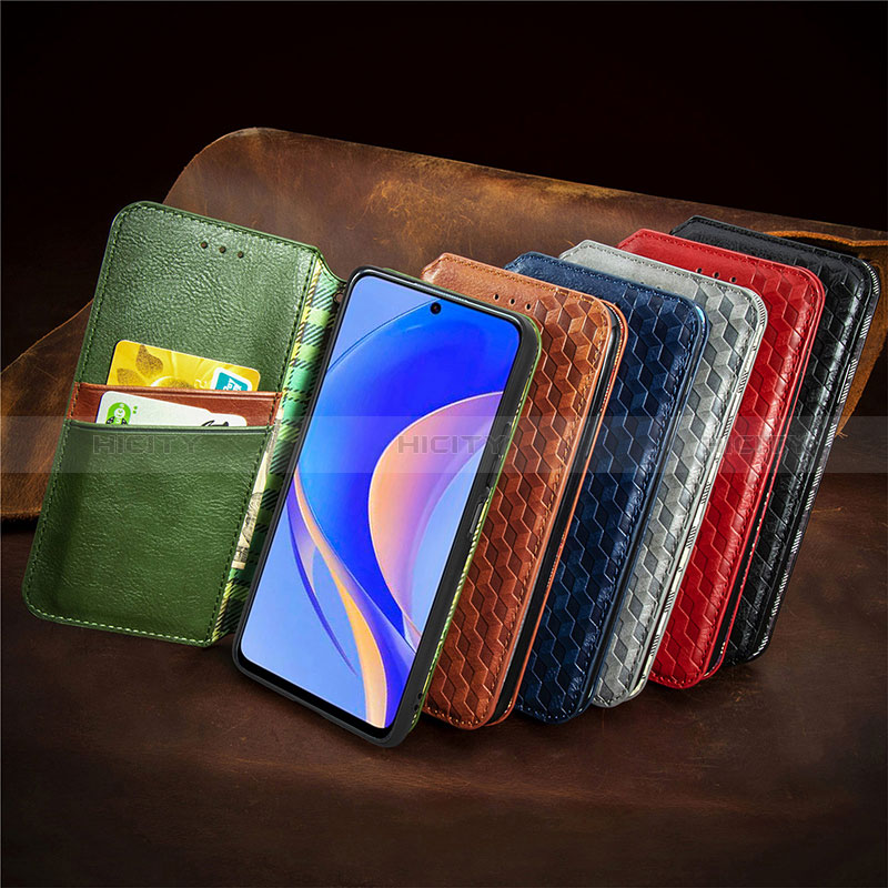 Funda de Cuero Cartera con Soporte Carcasa S12D para Huawei Enjoy 50 Pro