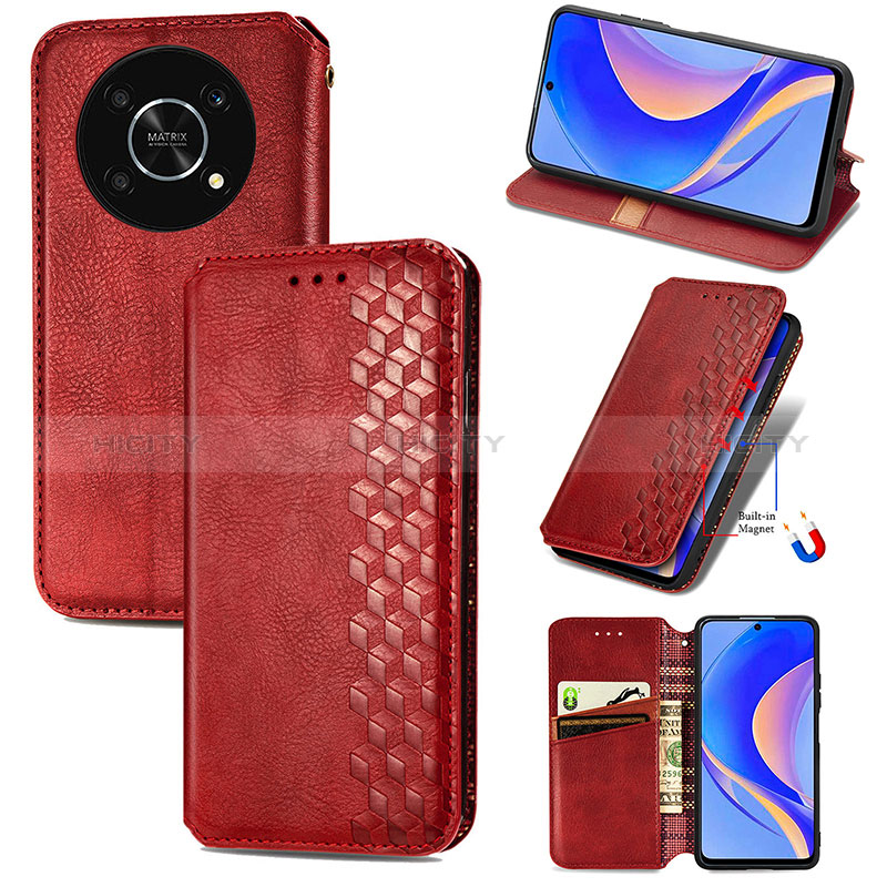 Funda de Cuero Cartera con Soporte Carcasa S12D para Huawei Enjoy 50 Pro