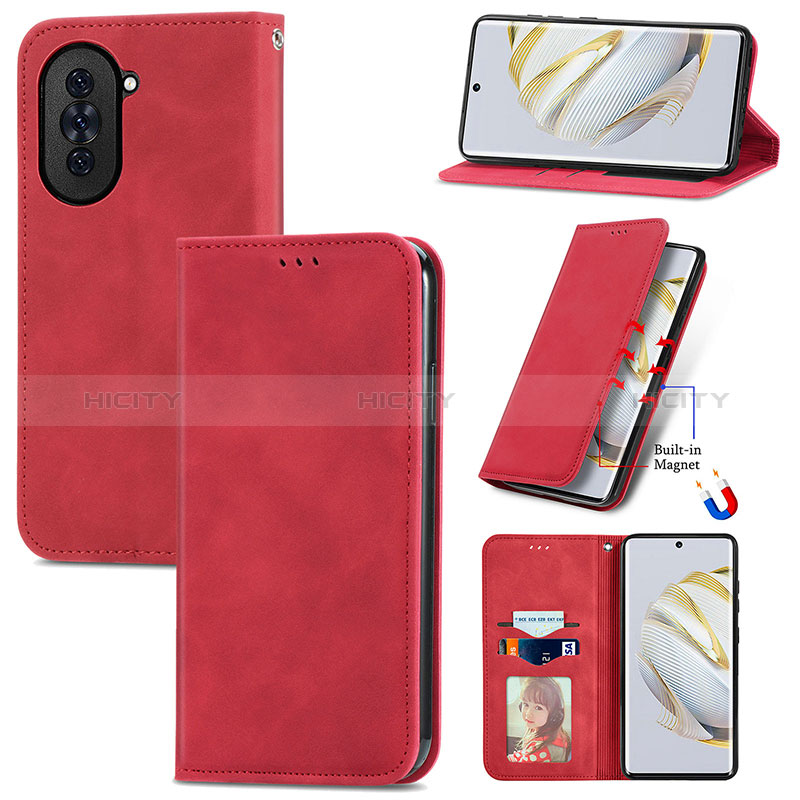 Funda de Cuero Cartera con Soporte Carcasa S12D para Huawei Nova 10