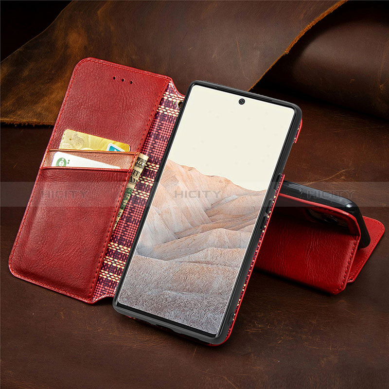 Funda de Cuero Cartera con Soporte Carcasa S14D para Google Pixel 6 5G