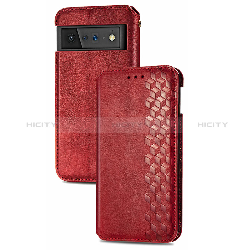 Funda de Cuero Cartera con Soporte Carcasa S14D para Google Pixel 6 5G