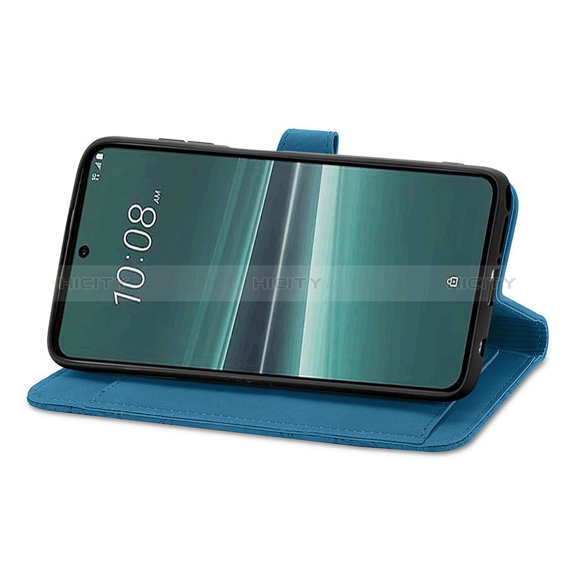 Funda de Cuero Cartera con Soporte Carcasa S14D para HTC U23 5G