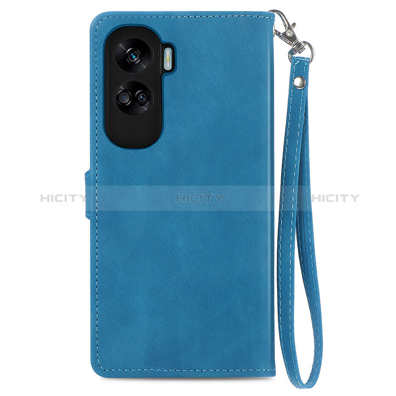 Funda de Cuero Cartera con Soporte Carcasa S14D para Huawei Honor 90 Lite 5G