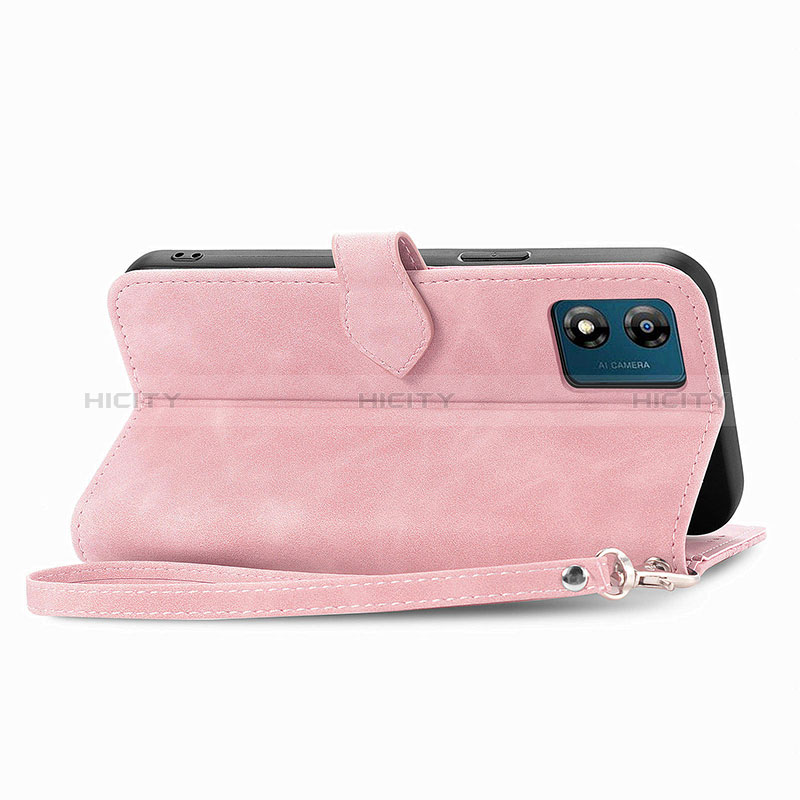 Funda de Cuero Cartera con Soporte Carcasa S14D para Motorola Moto E13