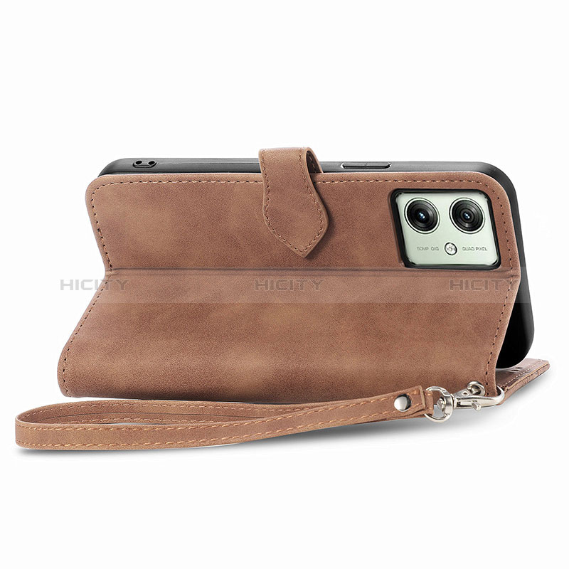 Funda de Cuero Cartera con Soporte Carcasa S14D para Motorola Moto G54 5G