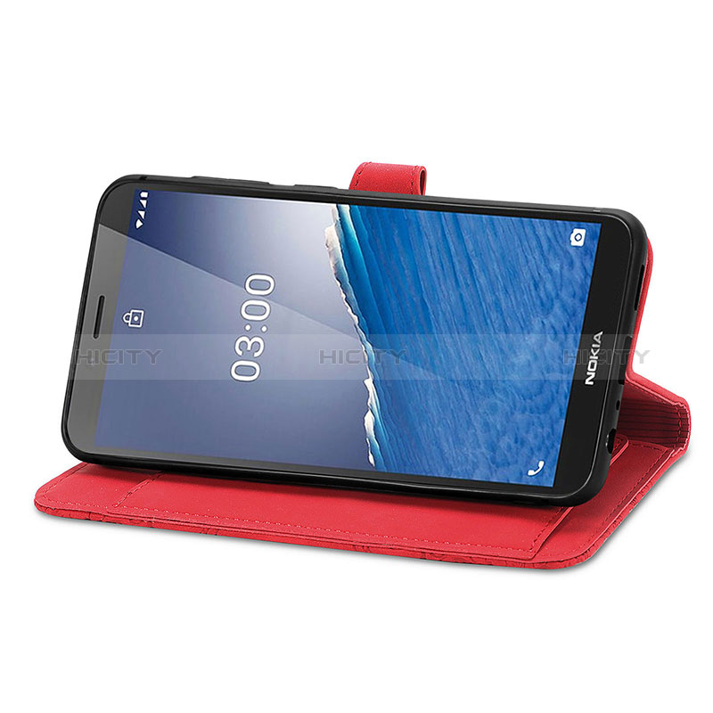 Funda de Cuero Cartera con Soporte Carcasa S14D para Nokia C3