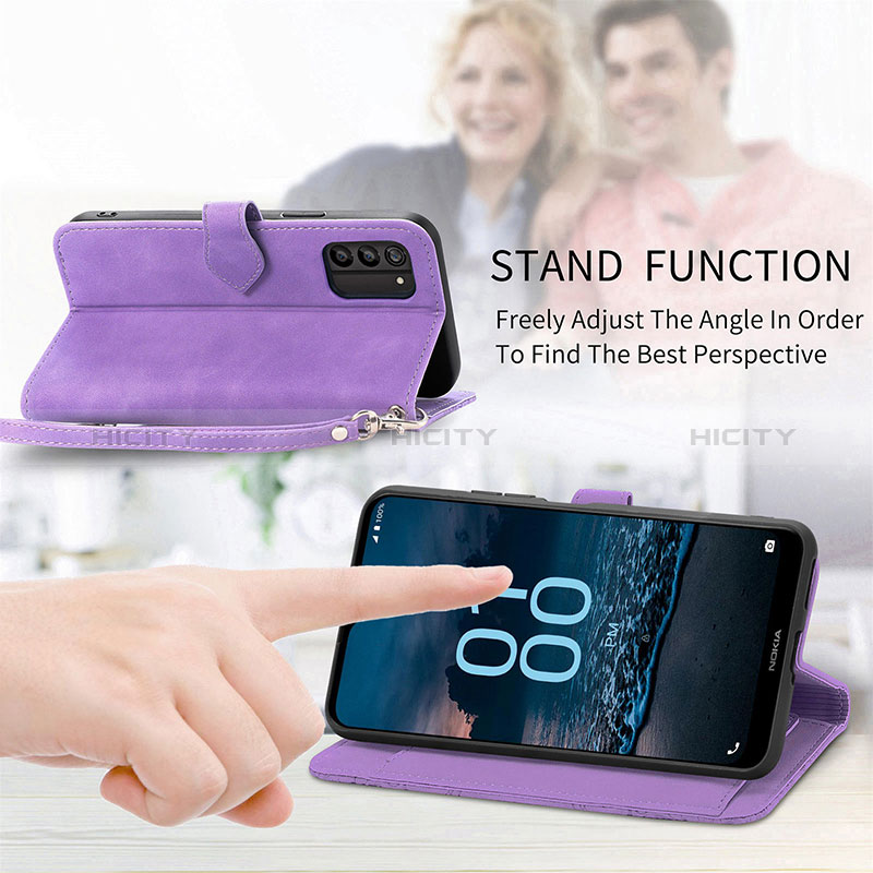 Funda de Cuero Cartera con Soporte Carcasa S14D para Nokia G100