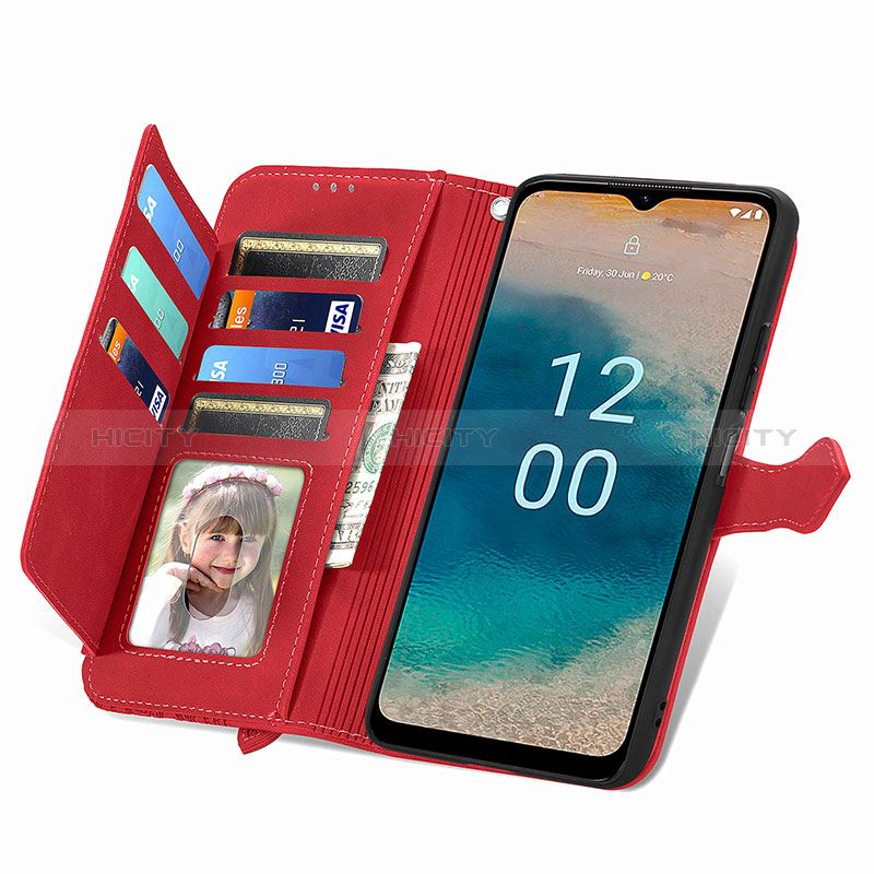 Funda de Cuero Cartera con Soporte Carcasa S14D para Nokia G22