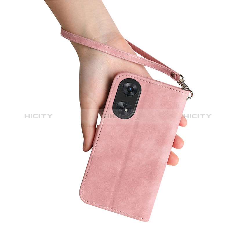 Funda de Cuero Cartera con Soporte Carcasa S14D para Oppo Reno8 T 4G