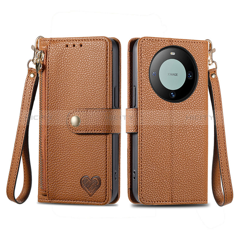 Funda de Cuero Cartera con Soporte Carcasa S15D para Huawei Mate 60