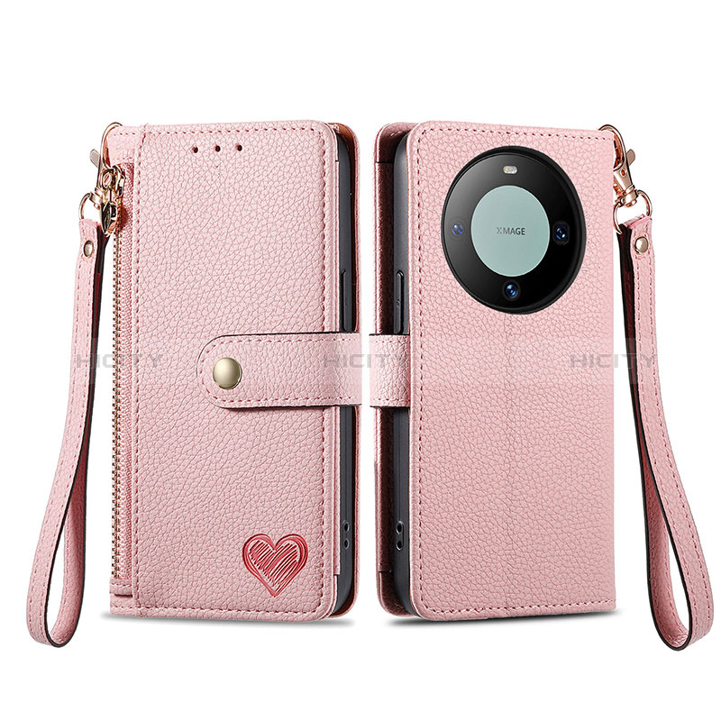 Funda de Cuero Cartera con Soporte Carcasa S15D para Huawei Mate 60 Pro