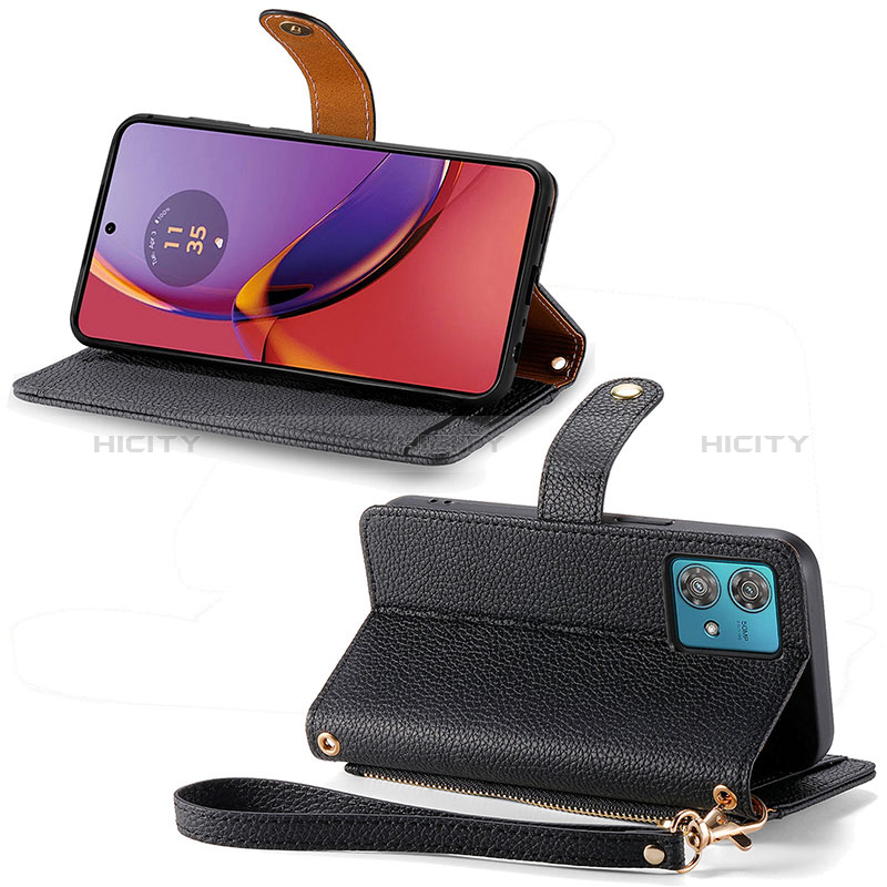 Funda de Cuero Cartera con Soporte Carcasa S15D para Motorola Moto G84 5G