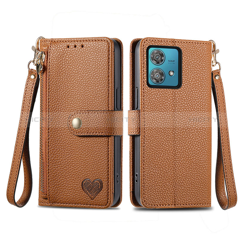 Funda de Cuero Cartera con Soporte Carcasa S15D para Motorola Moto G84 5G