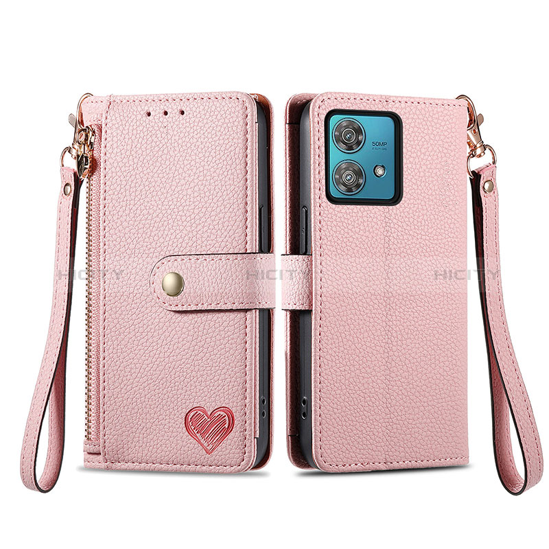 Funda de Cuero Cartera con Soporte Carcasa S15D para Motorola Moto G84 5G