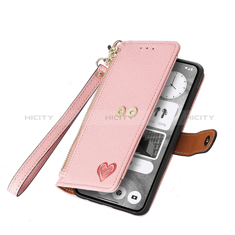 Funda de Cuero Cartera con Soporte Carcasa S15D para Nothing Phone 2