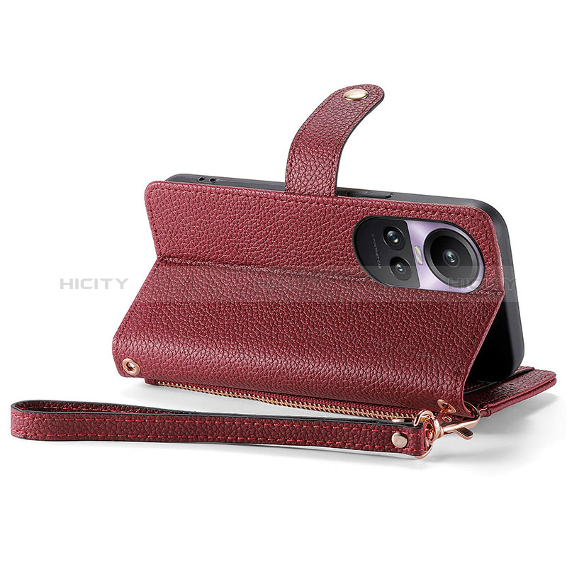 Funda de Cuero Cartera con Soporte Carcasa S15D para Oppo Reno10 5G