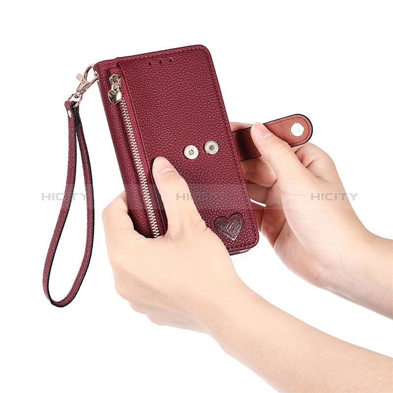 Funda de Cuero Cartera con Soporte Carcasa S15D para Samsung Galaxy S24 5G