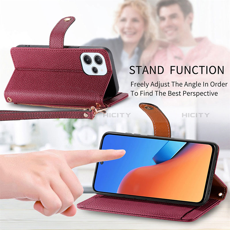 Funda de Cuero Cartera con Soporte Carcasa S15D para Xiaomi Redmi 12 4G