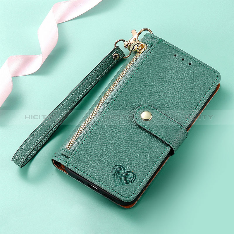 Funda de Cuero Cartera con Soporte Carcasa S16D para Nothing Phone 2 Verde